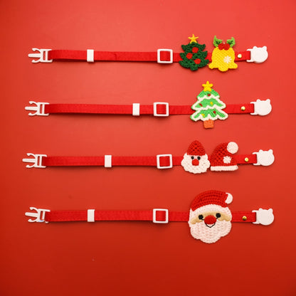 Christmoo - Santa Tree Christmas Cat Collar