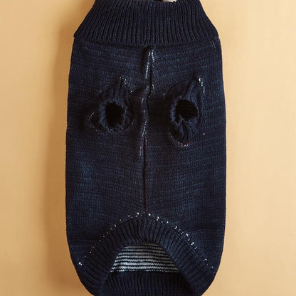 Ozzie - Color Block High Neck Dog Sweater