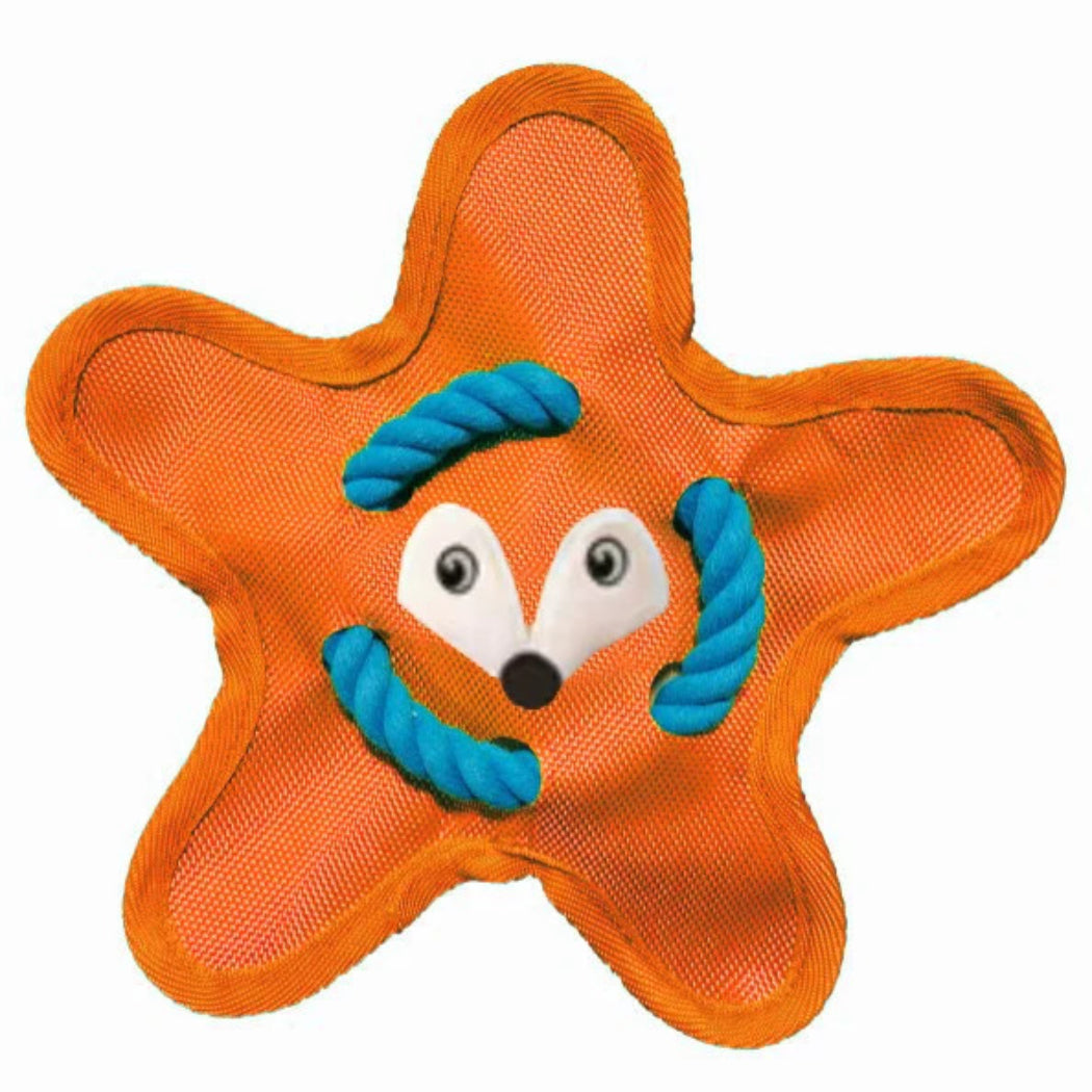 Petkin - Cartoon Face Star-Shaped Plush Dog Toy