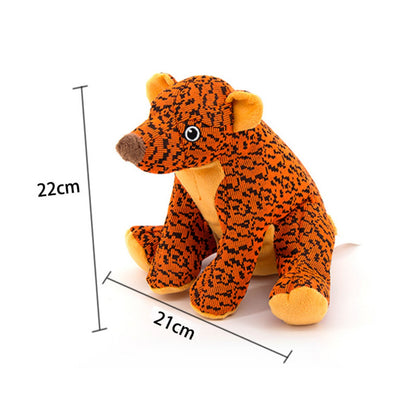 Petkin – Tough Plush Animal Dog Toy with Squeaker
