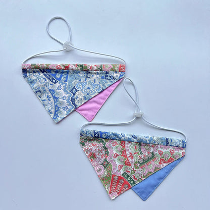 Mokka - Floral Print Pet Bandana Neckwear