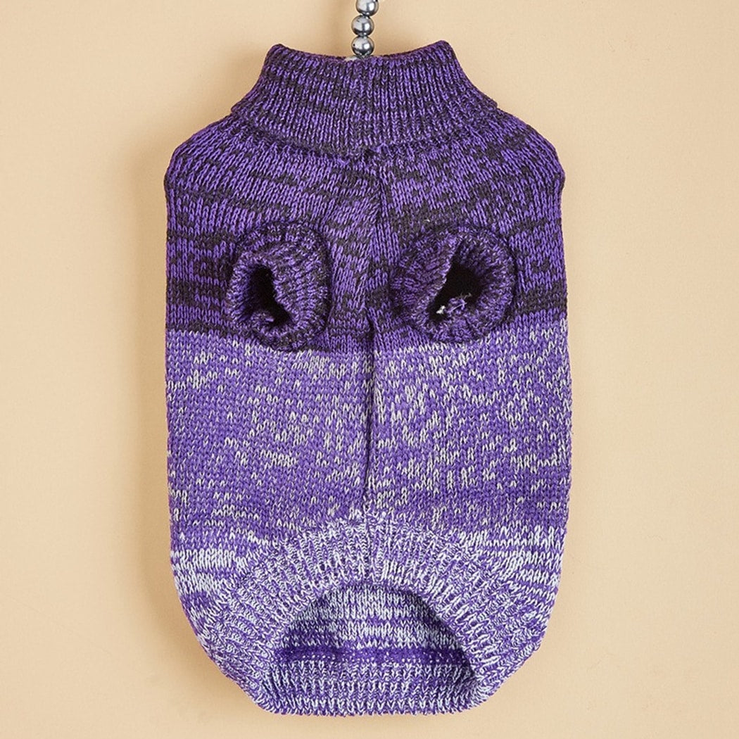Ozzie - Gradient Turtleneck Pet Knit Sweater