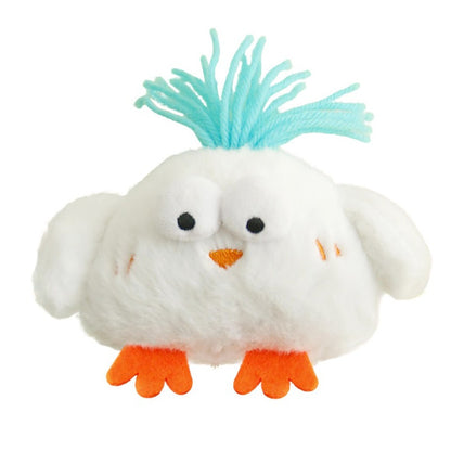 Moo – Fuzzy White Chicken Cat Toy