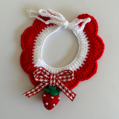 Mokka - Floral Fruit Crochet Pet Collar
