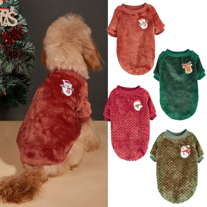 Christmoo - Christmas Motif Two-Leg Pet Outfit T-Shirt