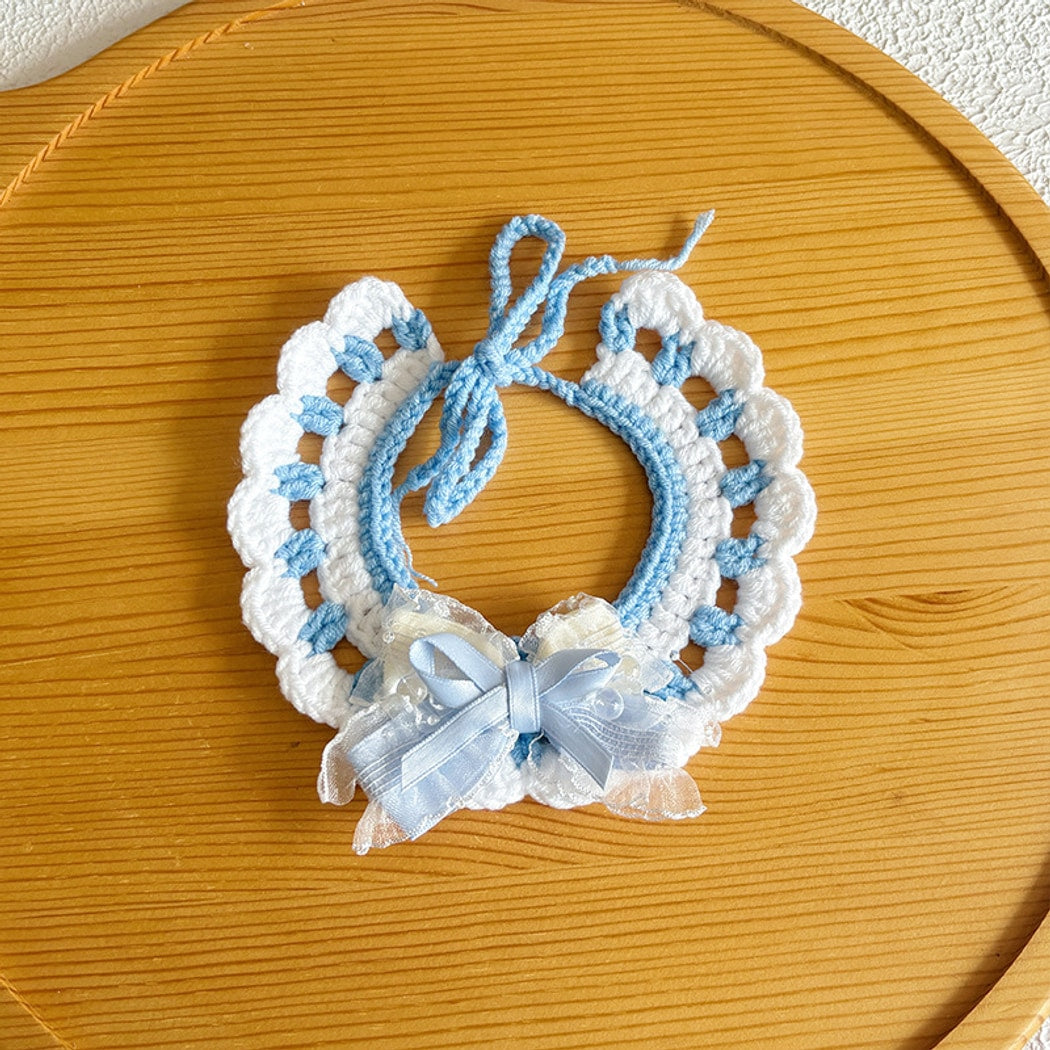 Mokka - Princess Style Lace Bow Cat Collar