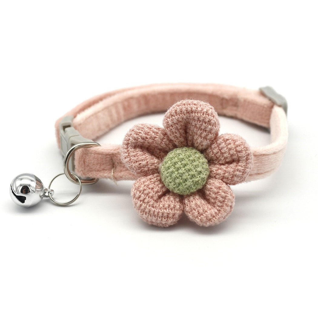 Mokka - Floral Bell Casual Pet Neck Collar for Cats