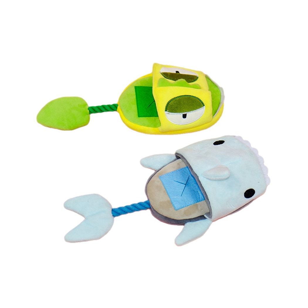 Petkin - Plush Dog Puzzle Toy With Hidden Treat Pocket