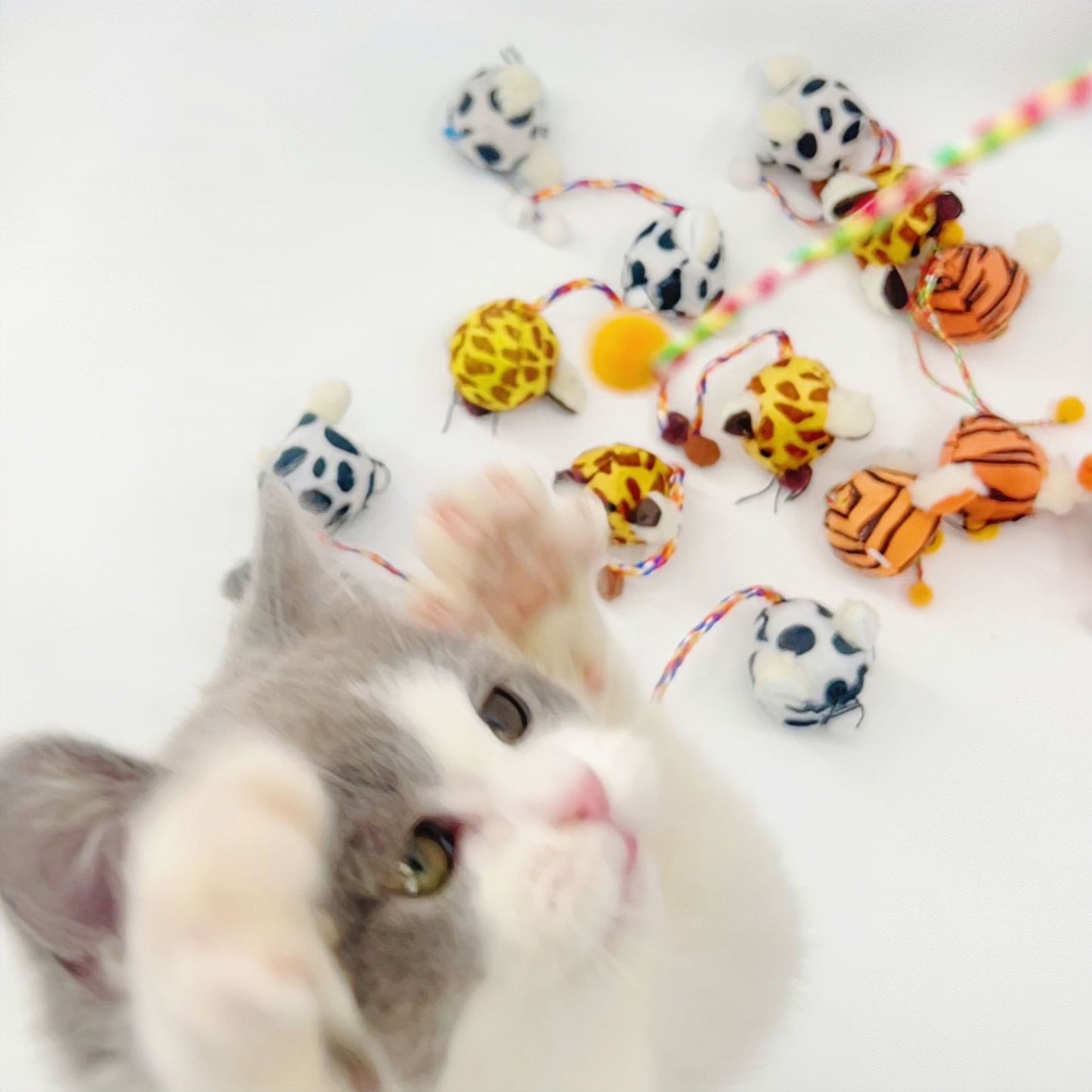 Moo - Animal-Themed Cat Toys 3pcs set