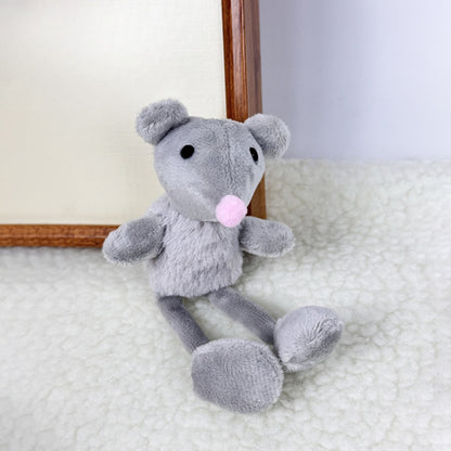 Moo - Hedgehog and Mouse Shape Plush Cat Toy