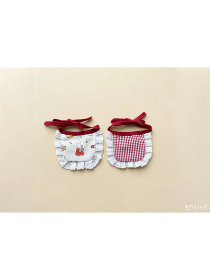 Mokka - Patterned Eyelet-Lace Ruffle Cat Neckwear