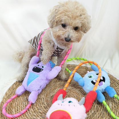 Petkin - Monster Plush Rope Loop Dog Toy