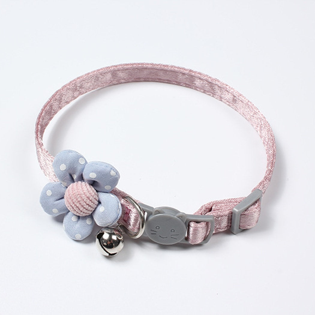 Mokka - Princess Style Flower Cat Collar with Bell