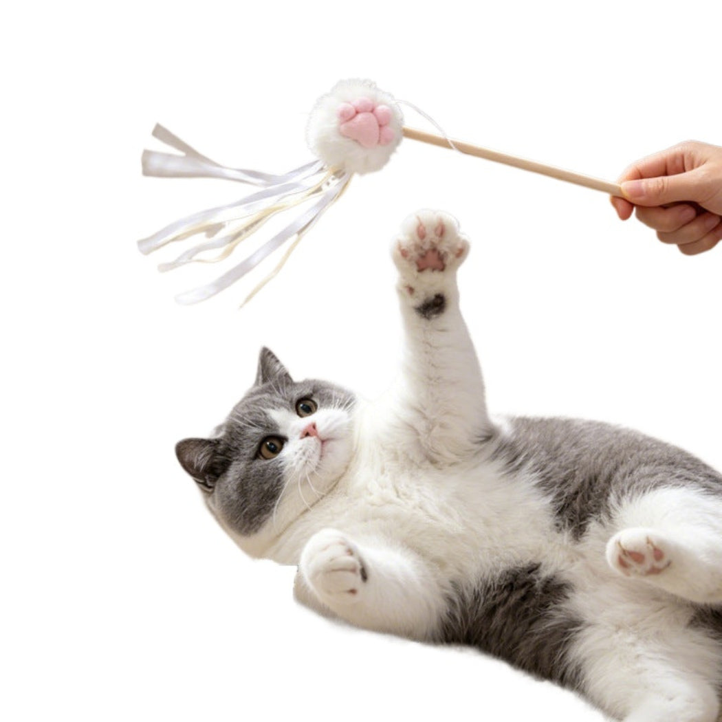 Moo - Cat Paw Tassel Teaser Wand