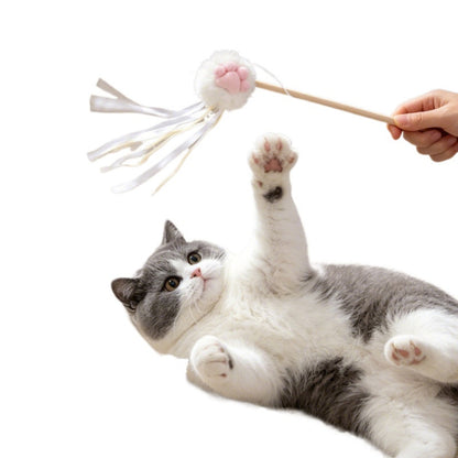 Moo - Cat Paw Tassel Teaser Wand