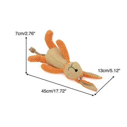 Petkin – Soft Plush Bunny Interactive Dog Toy