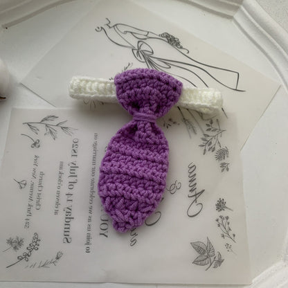 Mokka - Crochet Cat Necktie – Soft & Charming Accessory for Stylish Pets