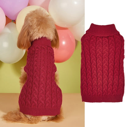 Ozzie - Cable Knit Pullover Dog Sweater Vest