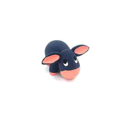 Petkin - Donkey Dog Toy | Squeaky Animal Chew Toy | Small Rubber Pet Toy