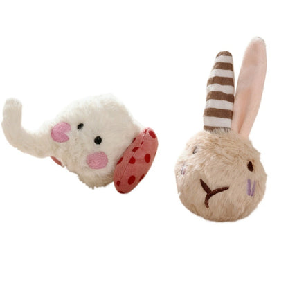 Petkin - Fuzzy Animal Character Squeaky dog toy