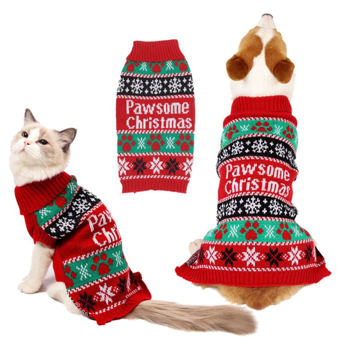 Christmoo - Christmas Multicolor Pet Sweater