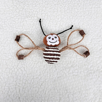 Moo - Smiling Rope-Wrapped Insect-Shaped Cat Toy