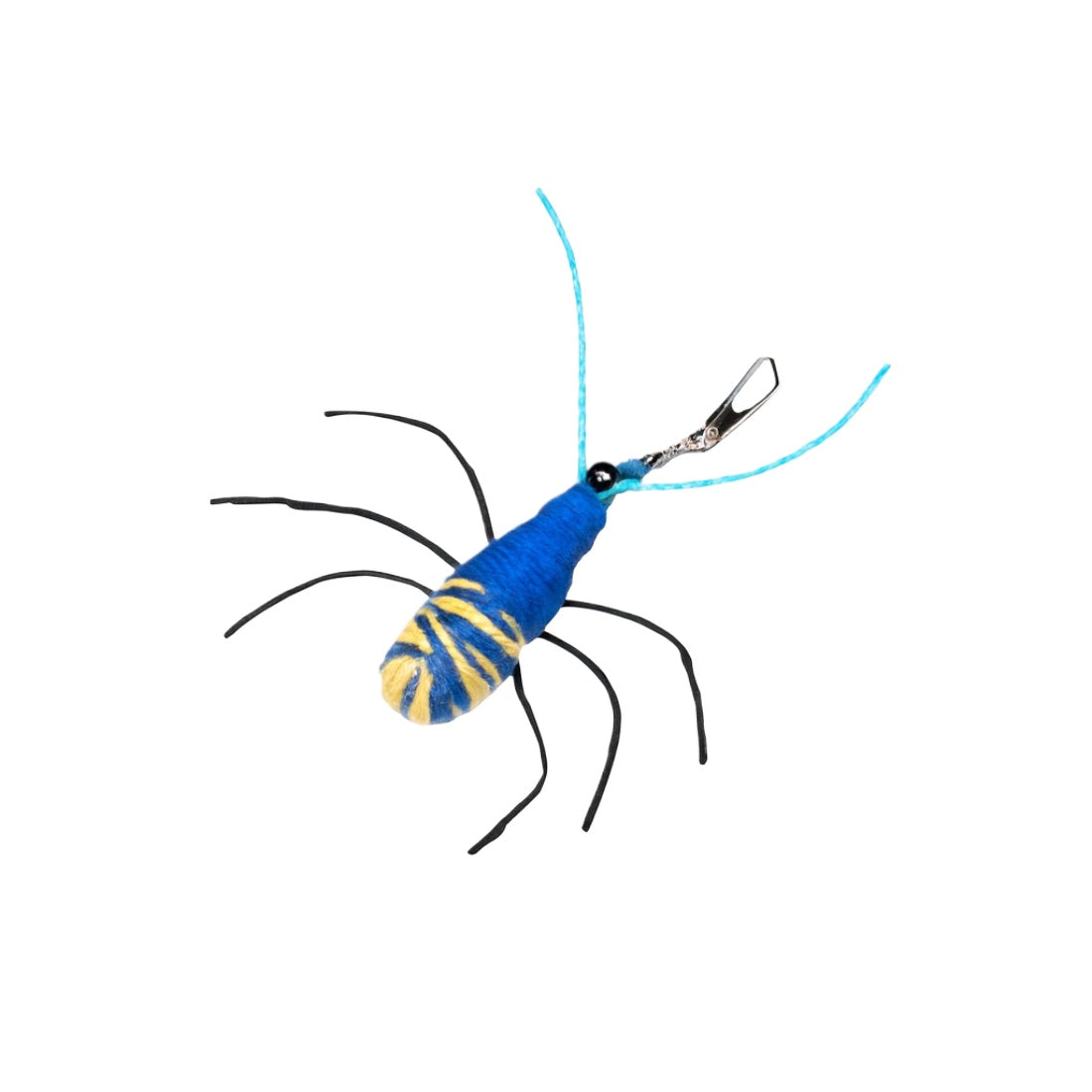 Colorful spider refill attachment for teaser wands displayed on a white background