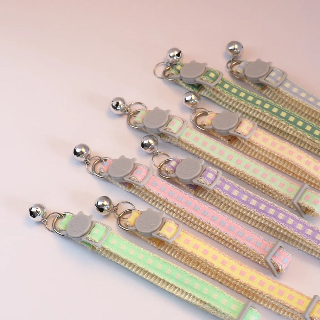 Mokka - Square Pattern Breakaway Cat Collar