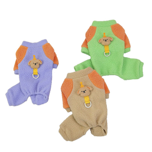 Ozzie - Casual Buckle Detail Four-Leg Dog Jumpsuit