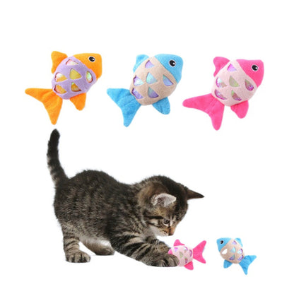 Moo - Colorful Fish Plush Cat Toy