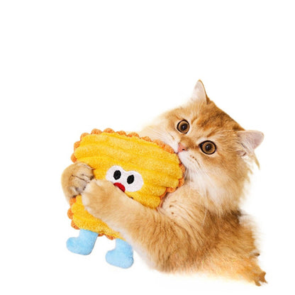Moo - Cute Breakfast Food Plush Cat Toy
