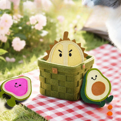 Moo - Funny Fruit Felt Cat Toys