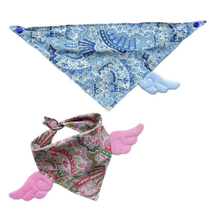 Mokka - Floral Print Pet Bandana Neckwear