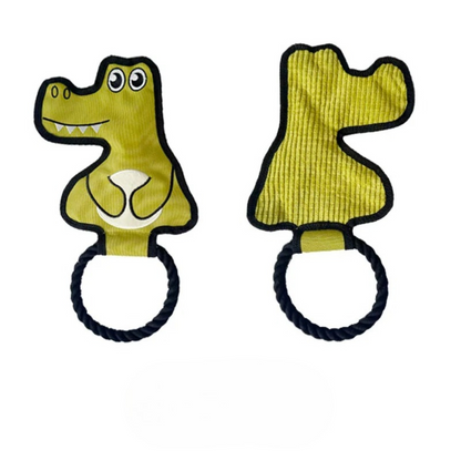 Petkin - Flat Animal-Shaped Rope Loop Dog Toy