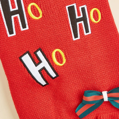 Christmoo - Christmas Bow Turtleneck Pet Sweater Dress