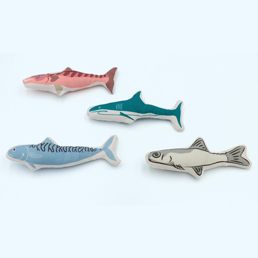 Moo - Fish-Shaped Plush Toys Set