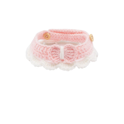 Mokka - Soft Scalloped Crochet Cat Collar