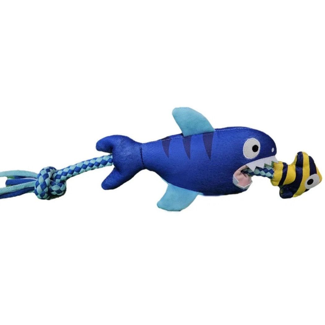 Petkin - Squeaky Rope Plush Dog Toy