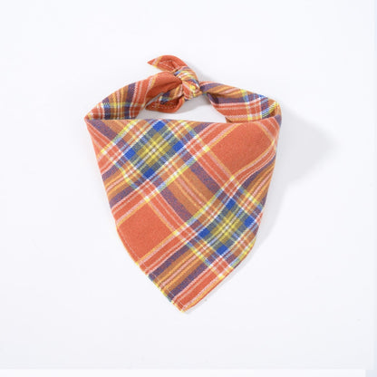 Halloweek - Plaid Halloween Pet Neck Scarf Bandana