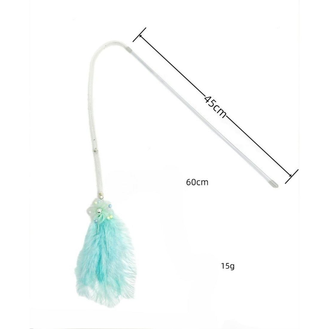 Moo - Flower Feather Cat Teaser Wand
