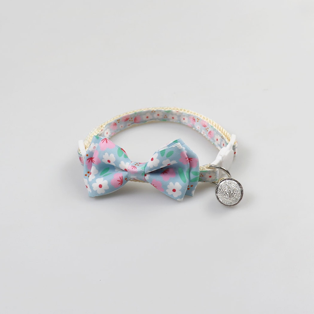 Mokka - Adorable Floral Print Bow Pet Collar