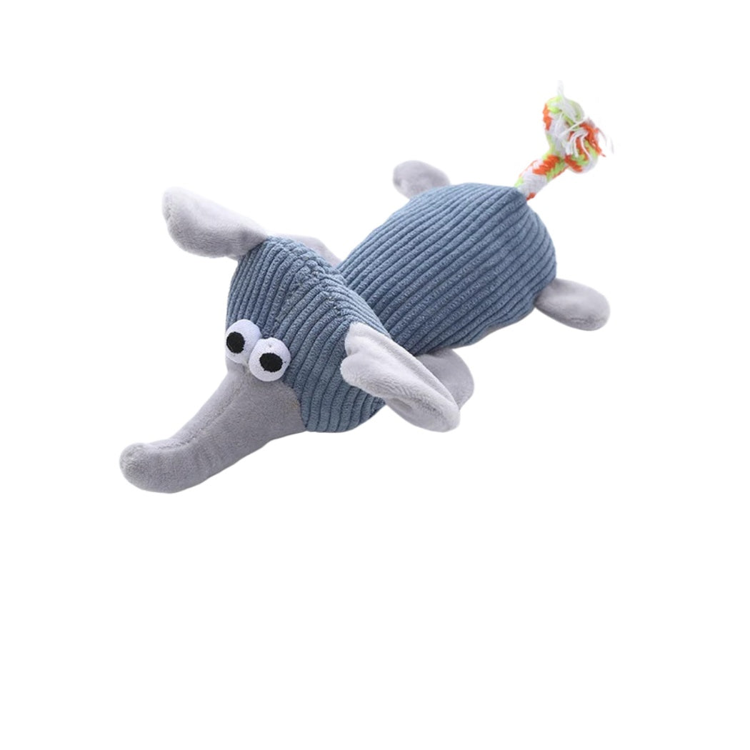 Petkin - Ribbed Plush Squeaky dog toy