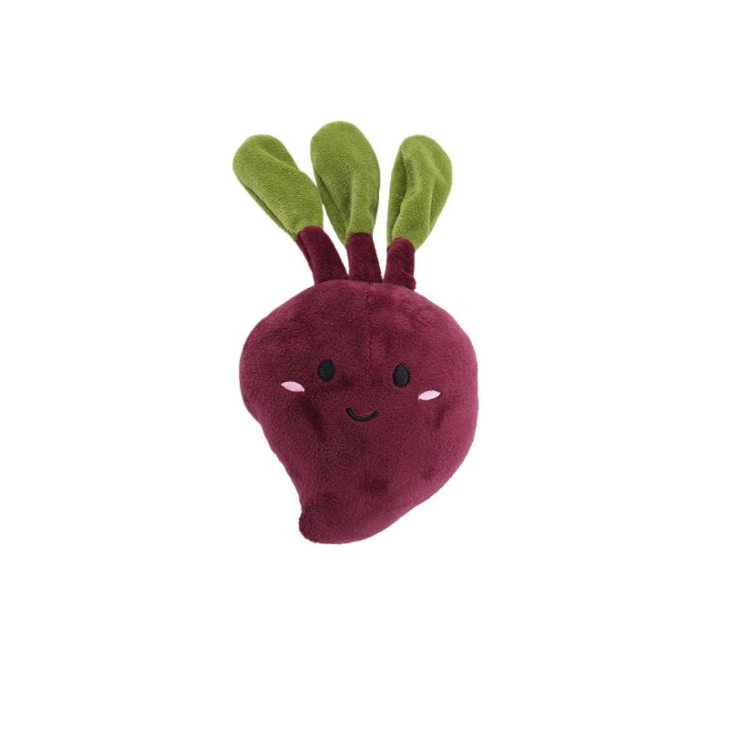 Petkin - Smiling Fruit & Veggie Plush Dog Toy