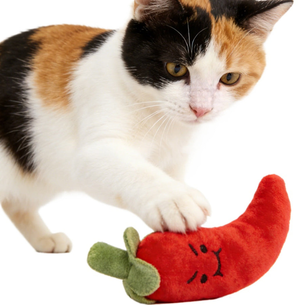 Moo - Cute Fruit & Veggie Plush Cat Toy