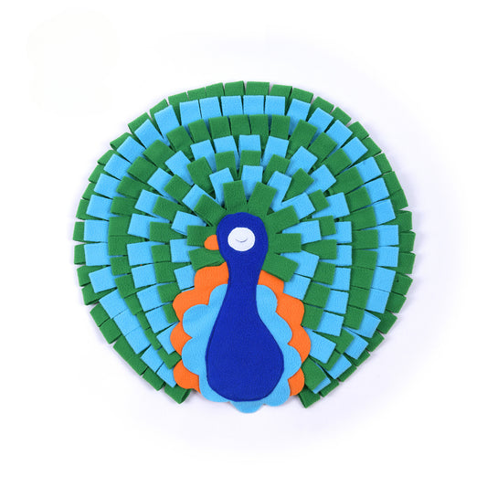 Snuffy - Peacock Pet Snuffle Mat