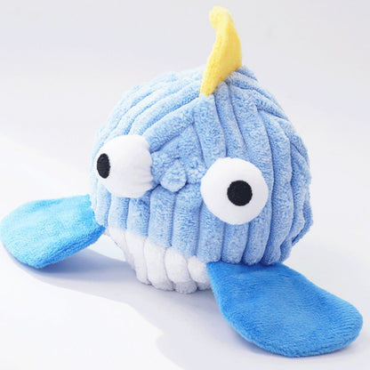 Petkin – Sea Animal Squeaky Plush Dog Toy
