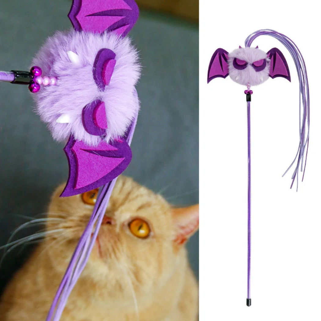 Petkin - Purple Bat Cat Teaser Wand