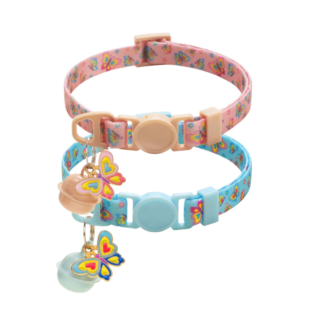Mokka - Butterfly Print Breakaway Cat Collar