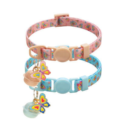 Mokka - Butterfly Print Breakaway Cat Collar