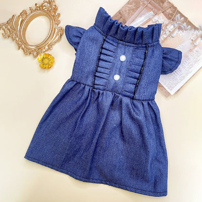 Ozzie - Ruffle High Waist Pet Dress for Cats & Dogs